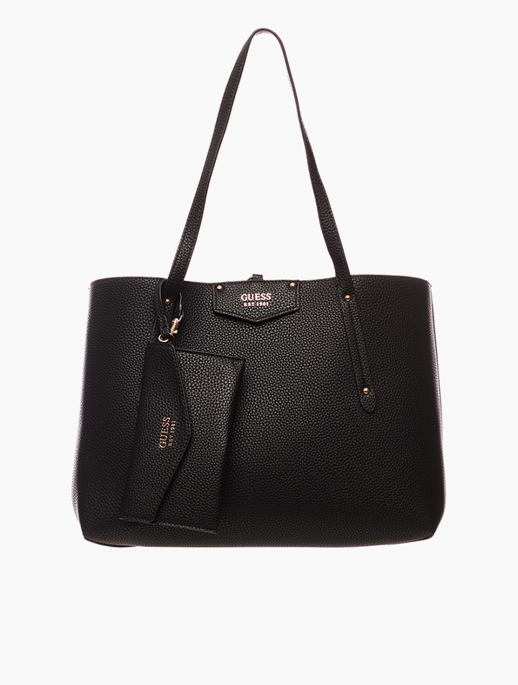 MyRunway | Shop GUESS Black Eco Brenton Tote Bag for Women from